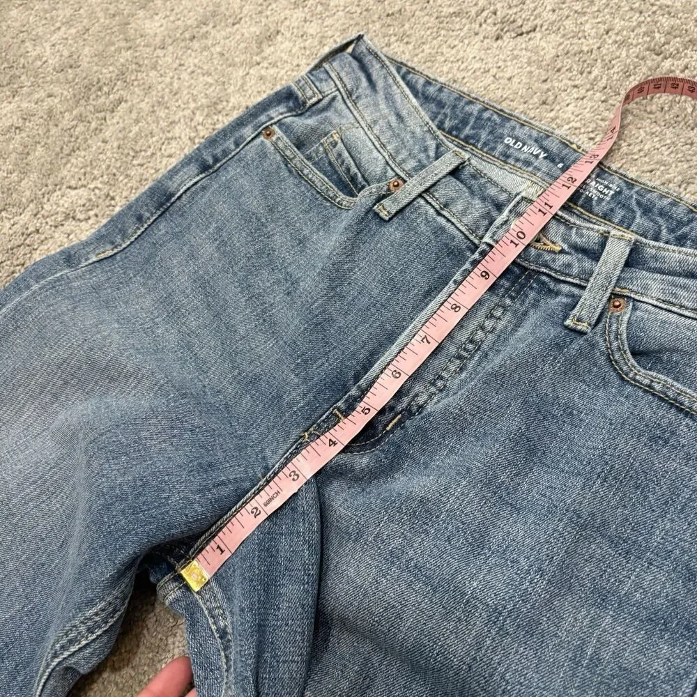Old Navy Extra High Rise Straight Jean Secret Smooth Pockets Size 6